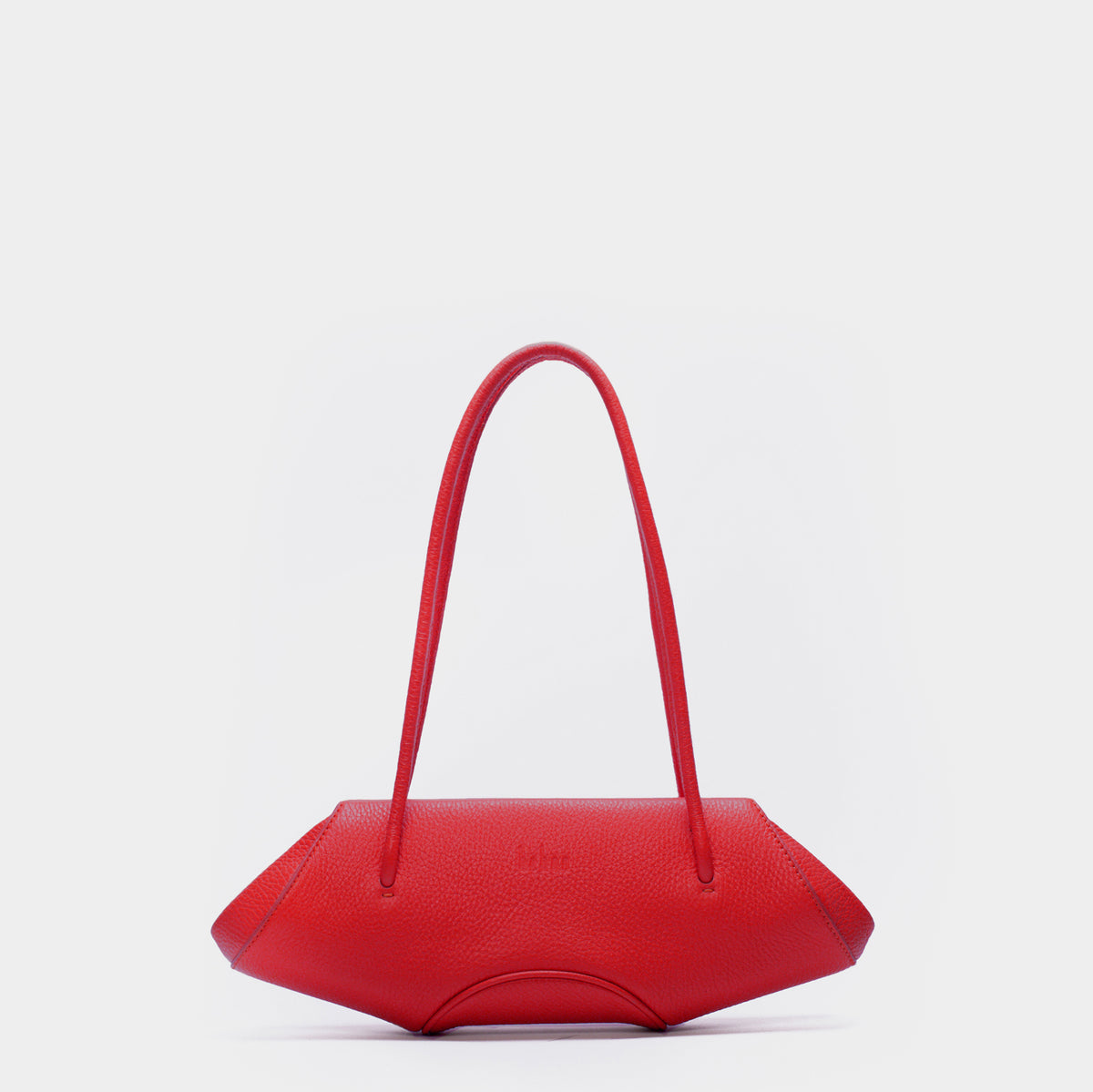 ELIZABETH BAGUETTE MINI PEBBLE RED