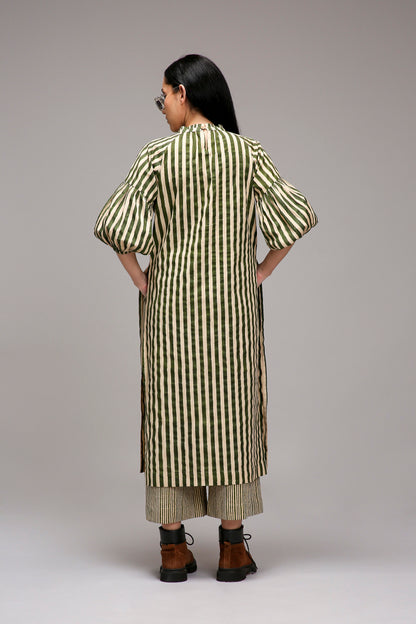 Egg-Shell Green Striped RE Pants