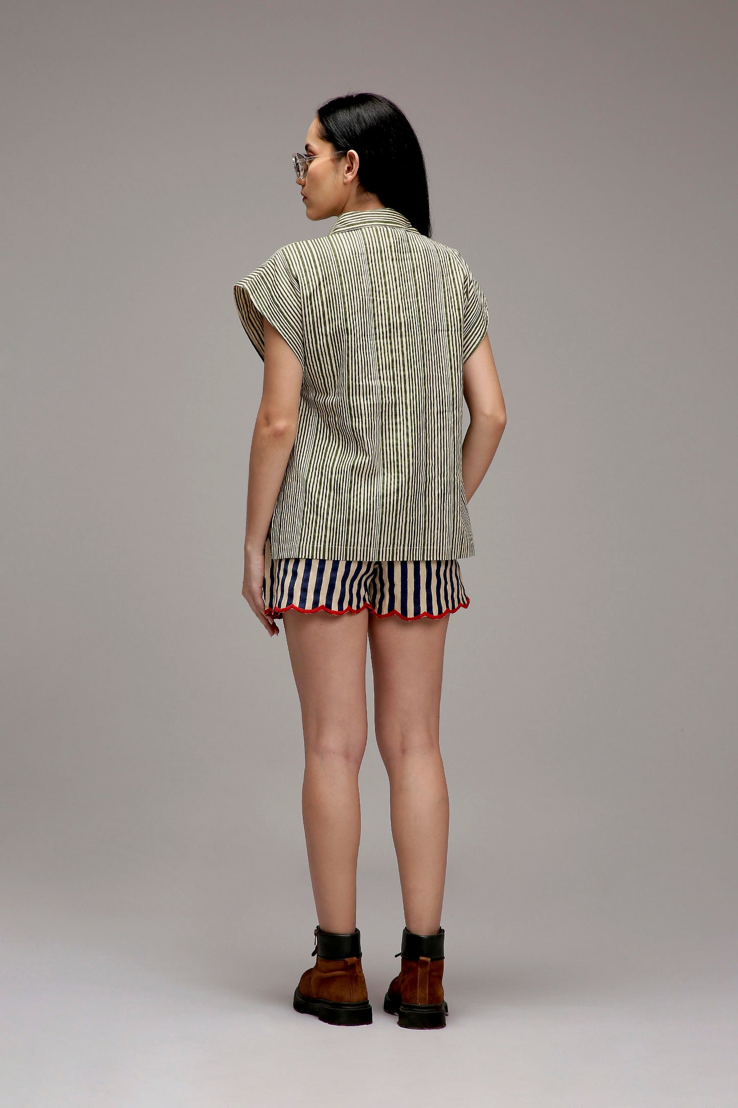 Egg-Shell Joker Shirt Shorts Set