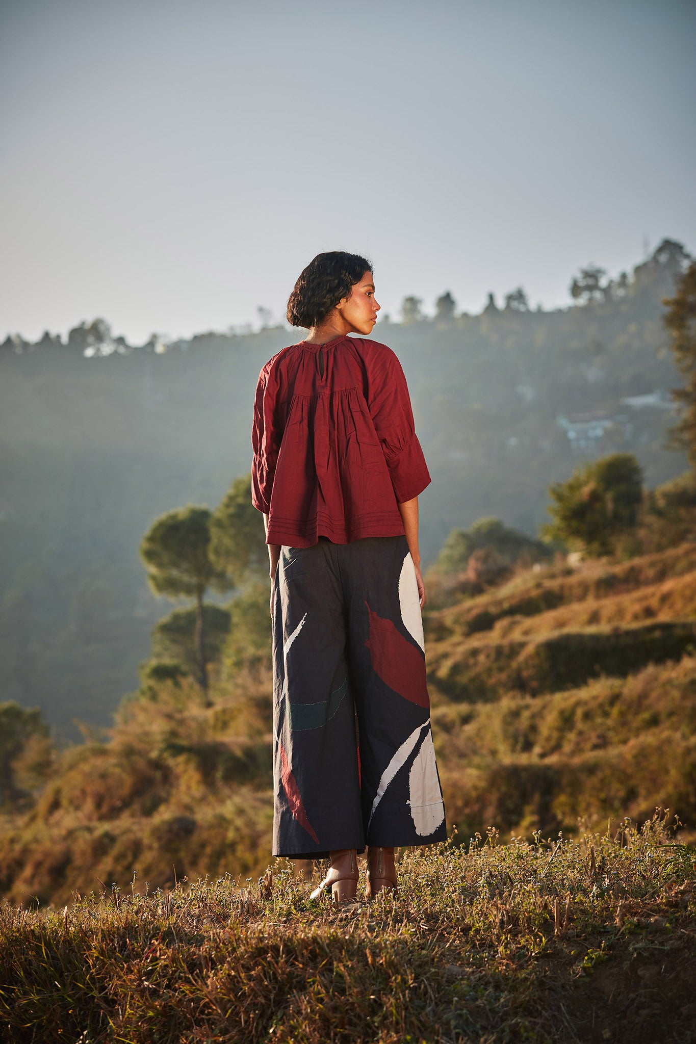 Dappled Petal Skirt Pants