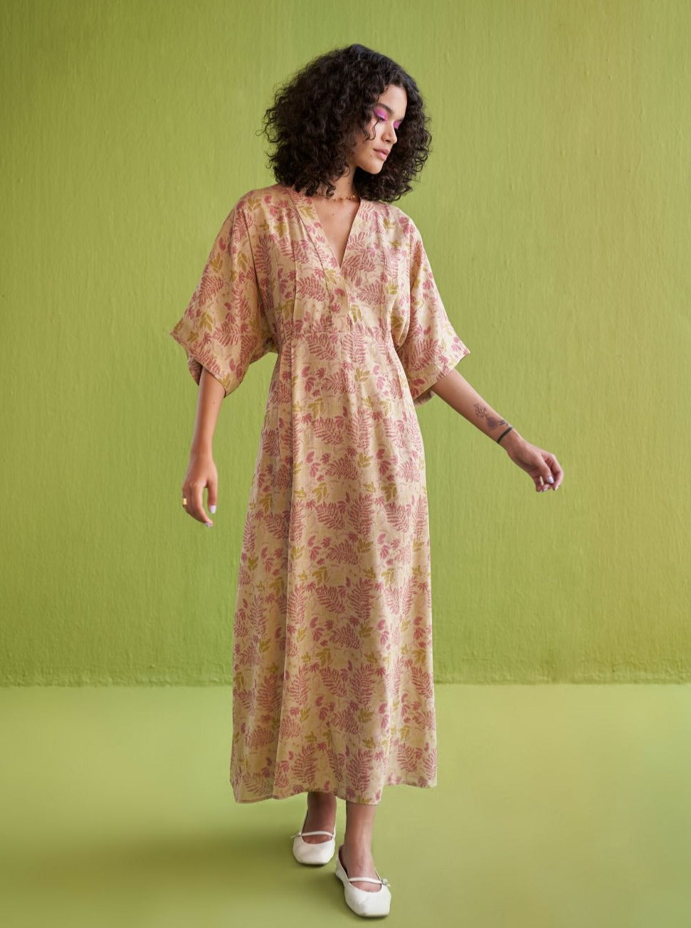 Fern Bloom Lyocell Maxi Dress