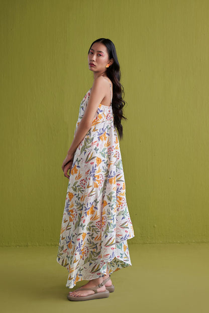 Golden Garden Lyocell Maxi Dress