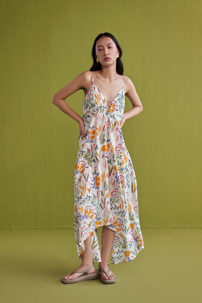 Golden Garden Lyocell Maxi Dress