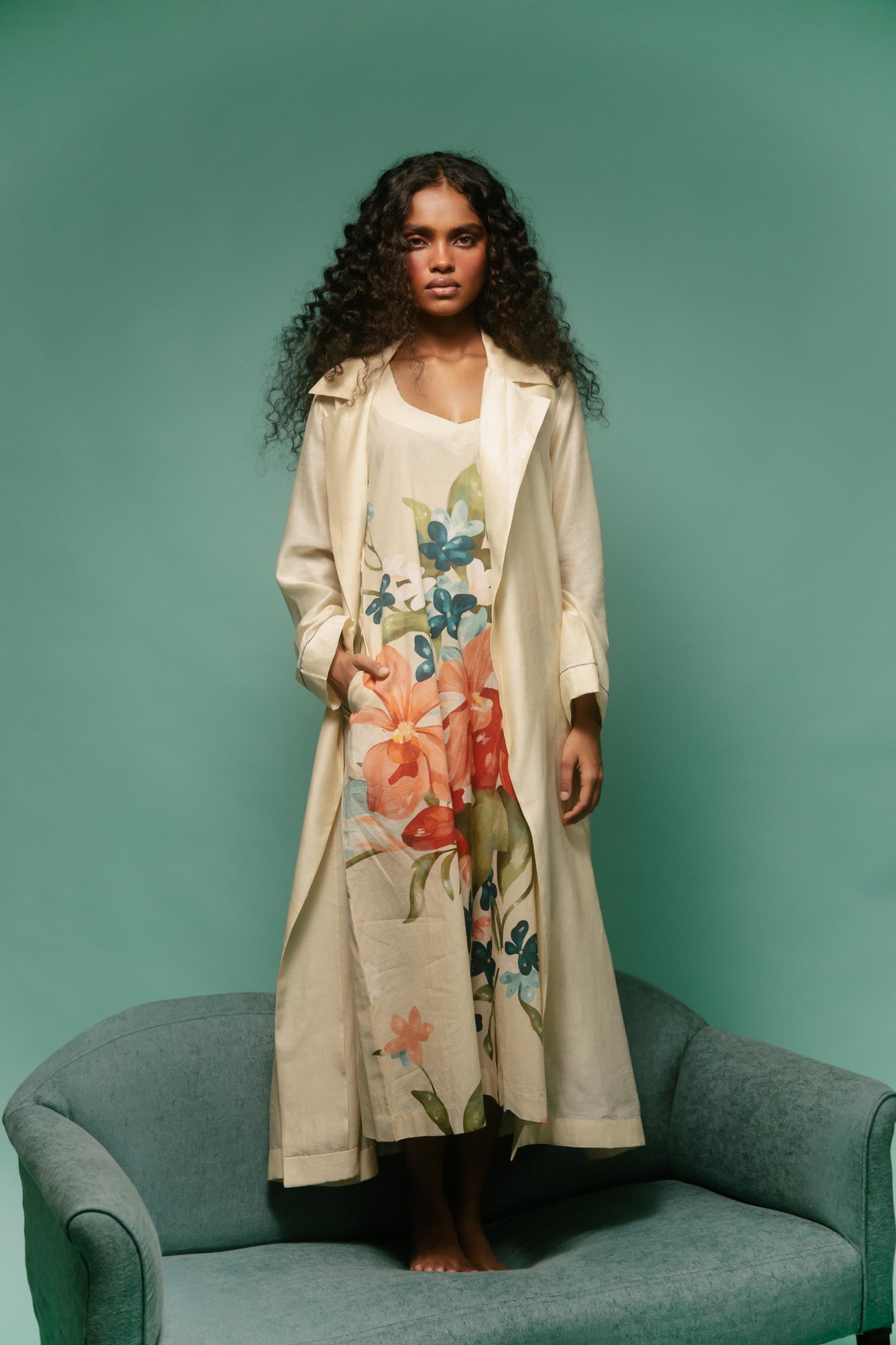 Cattleya Trench Set Beige