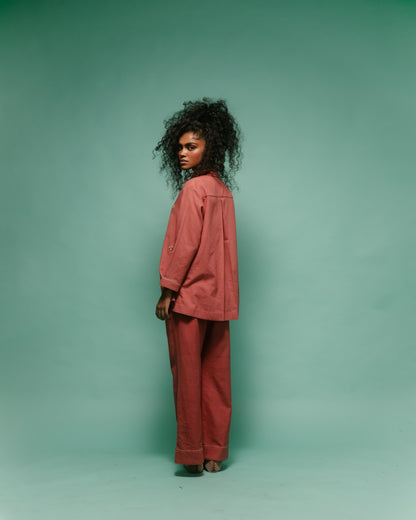 Roseate Shirt Set