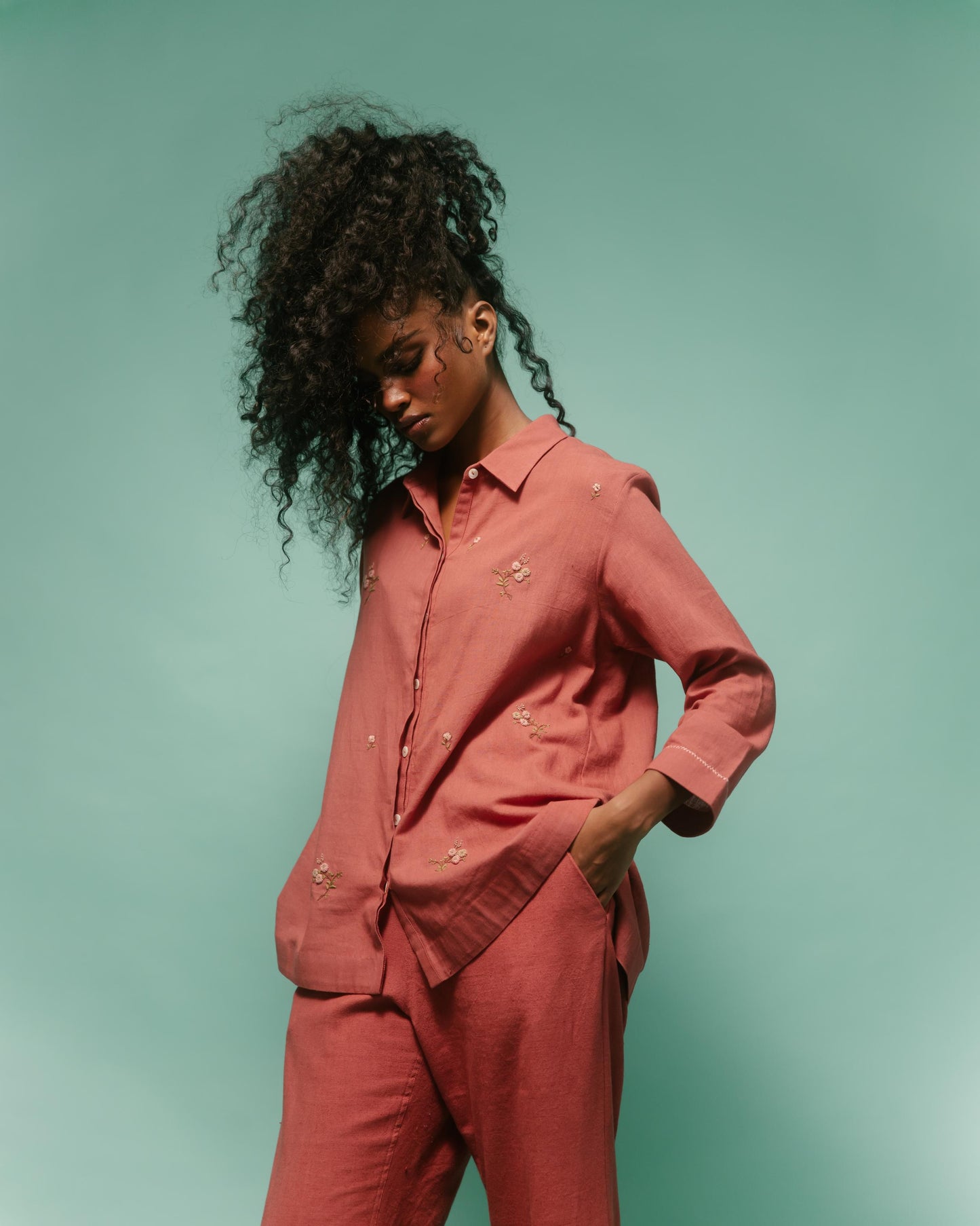 Roseate Shirt Set