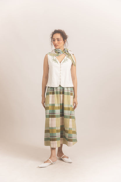 Edith Skirt Set (White)