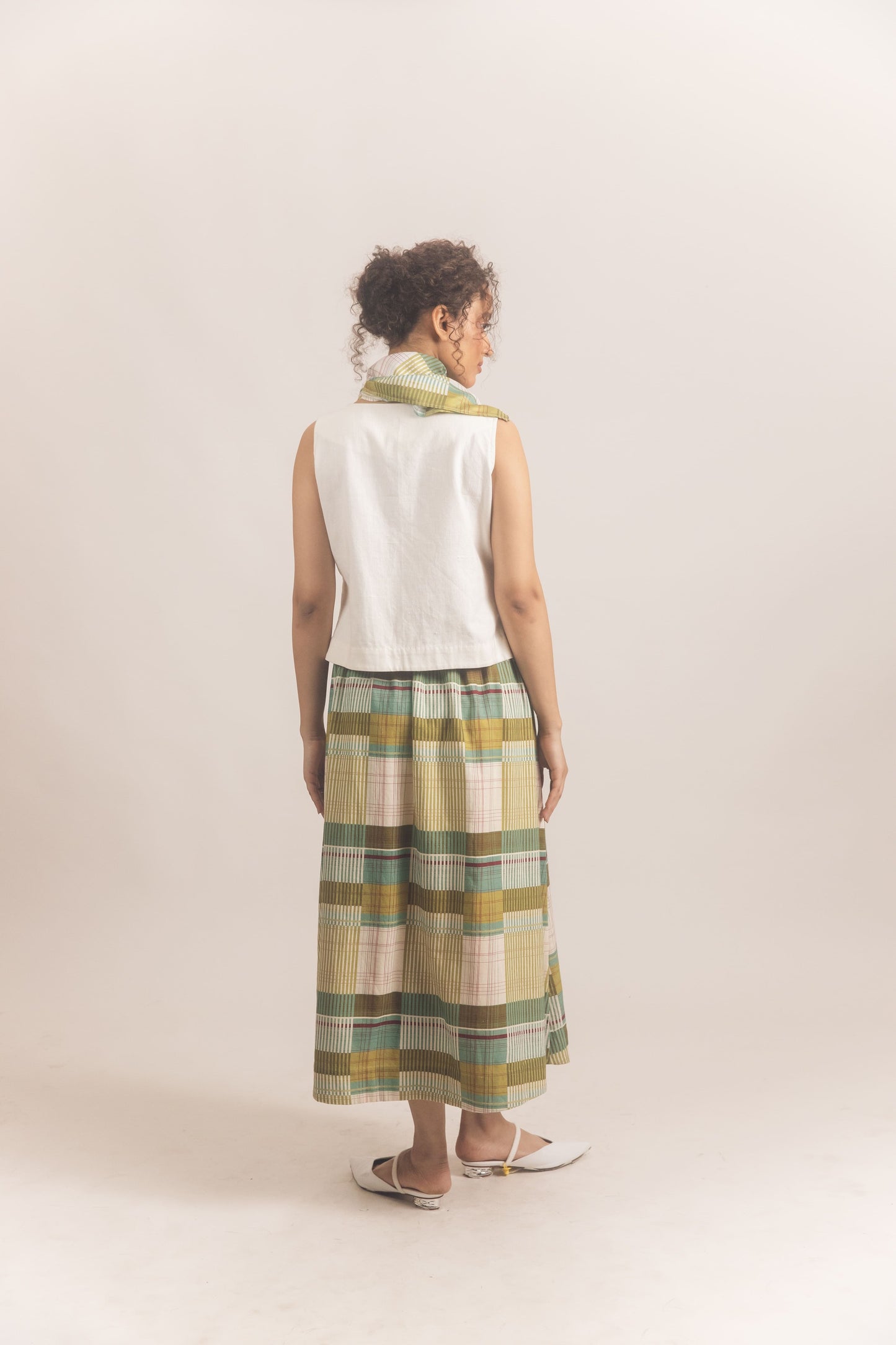 Edith Skirt Set (White)