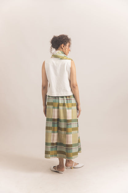 Edith Skirt Set (White)