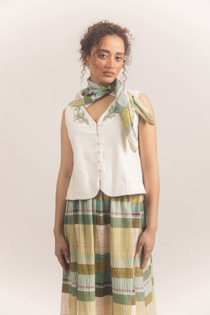 Edith Skirt Set (White)