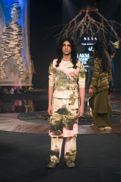 Pink Monet Emb. Gilet