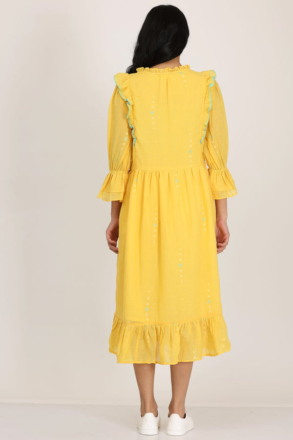 Frill Dress (Yellow)