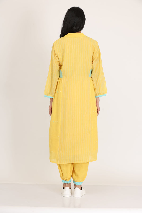 Kurta Salwar Set Of-2 (Yellow)
