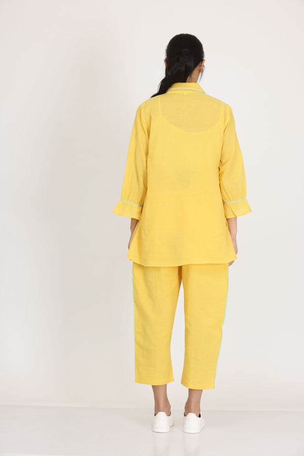 Mix Patch Co-ord Set (Yellow)