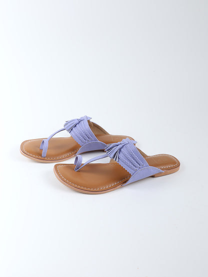 Iris Mauve Kolhapuri Sandals