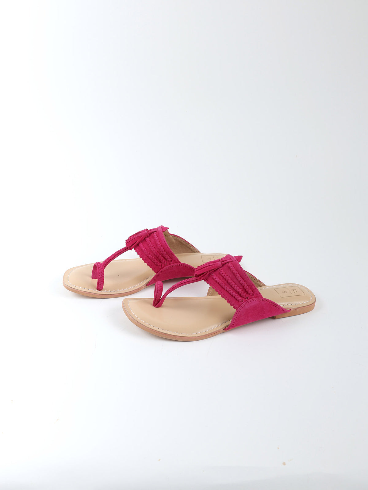 Fuchsia Pink Kolhapuri Sandals