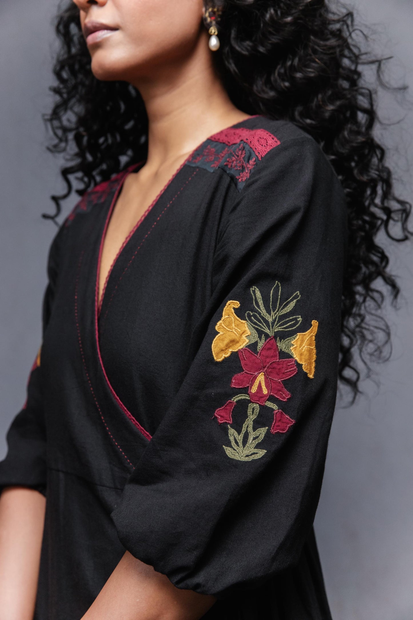Jama Dress In Black
