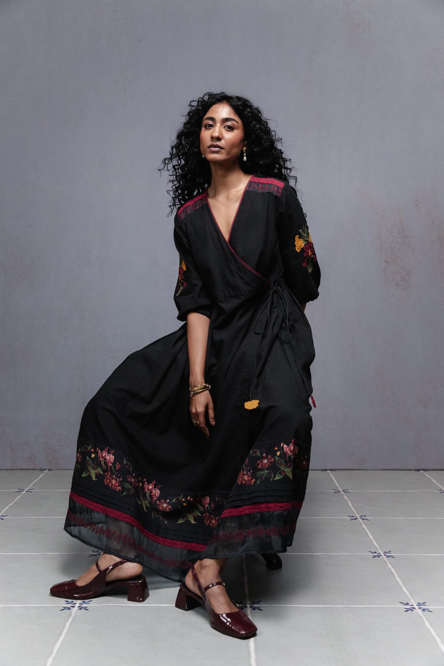Jama Dress In Black