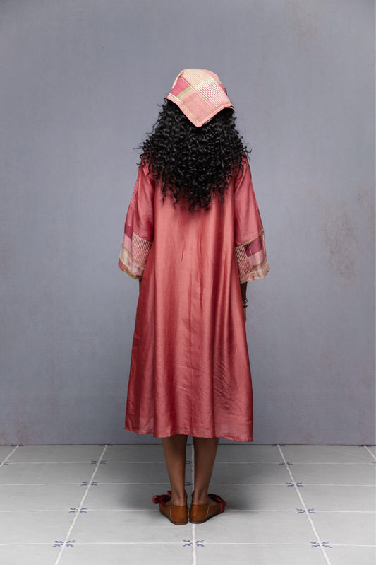 Vine Dress In Peach