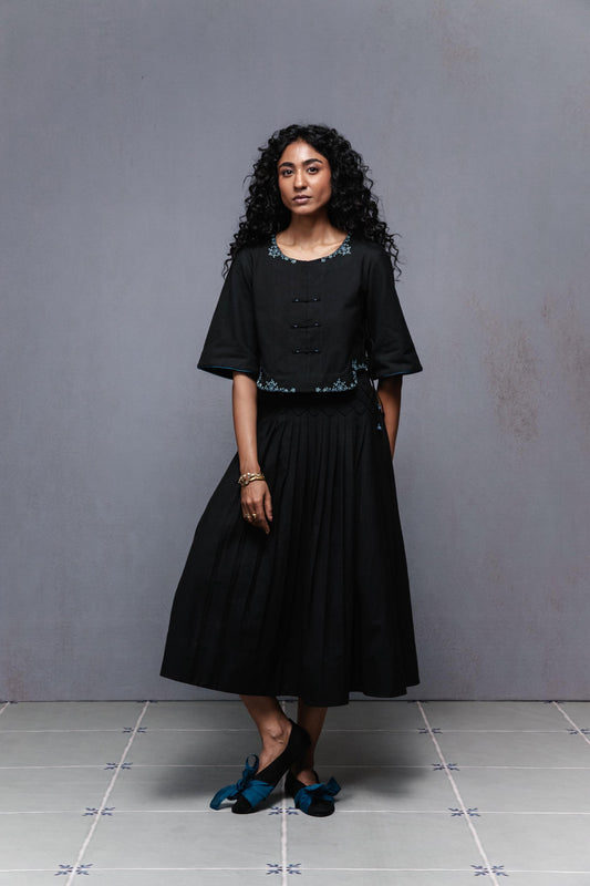 Terra Skirt In Black With Kara Top