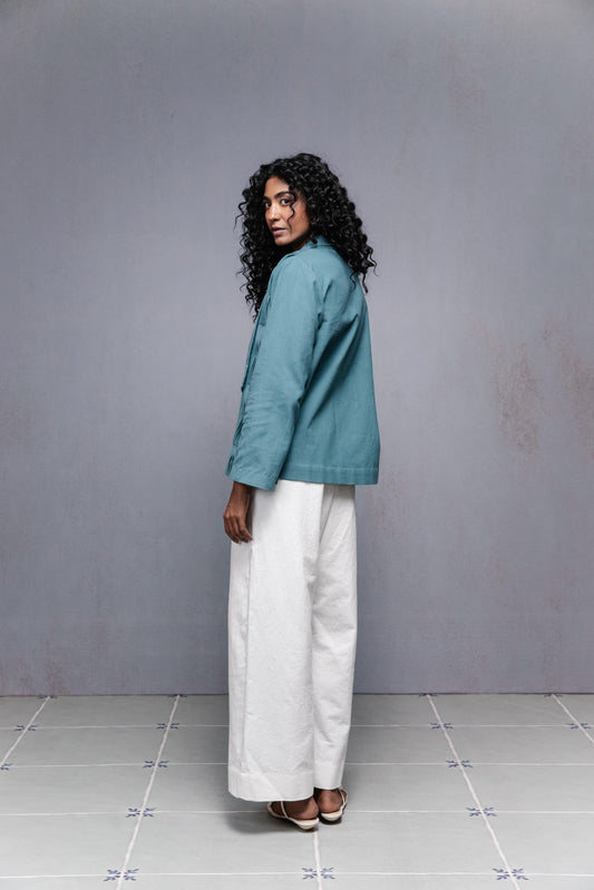 Selvage Jacket Set Blue
