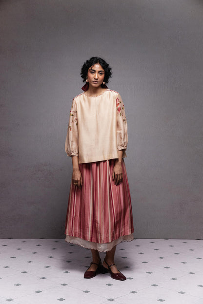 Yasmin Skirt Set Beige