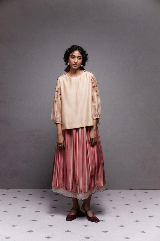 Yasmin Skirt Set Beige
