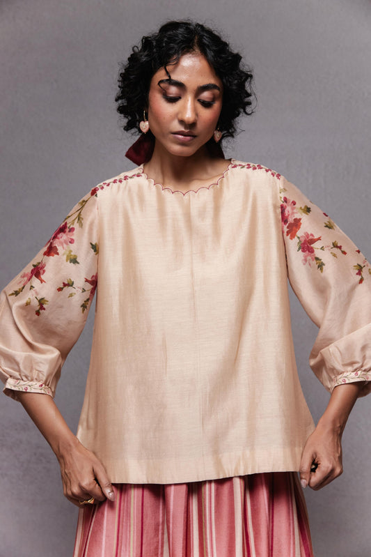 Yasmin Top Beige