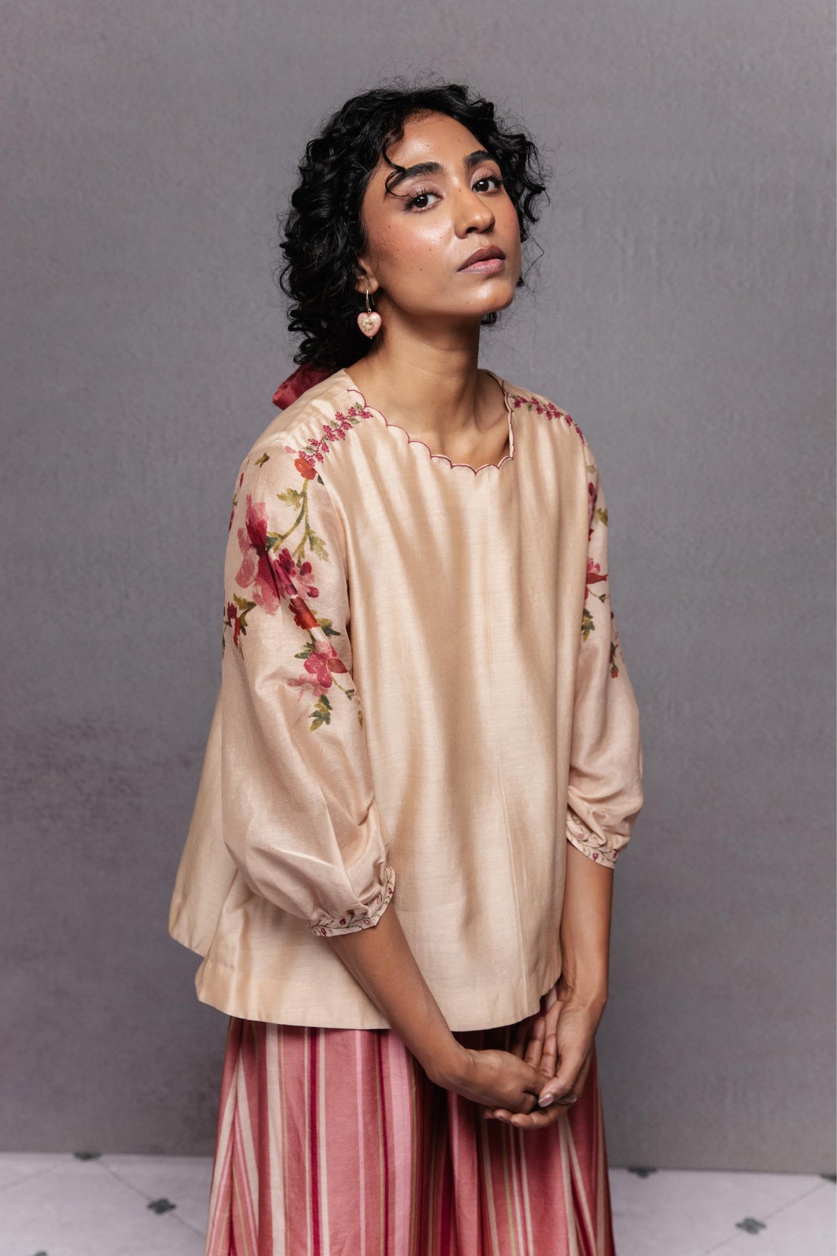 Yasmin Skirt Set Beige