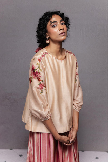 Yasmin Top Beige