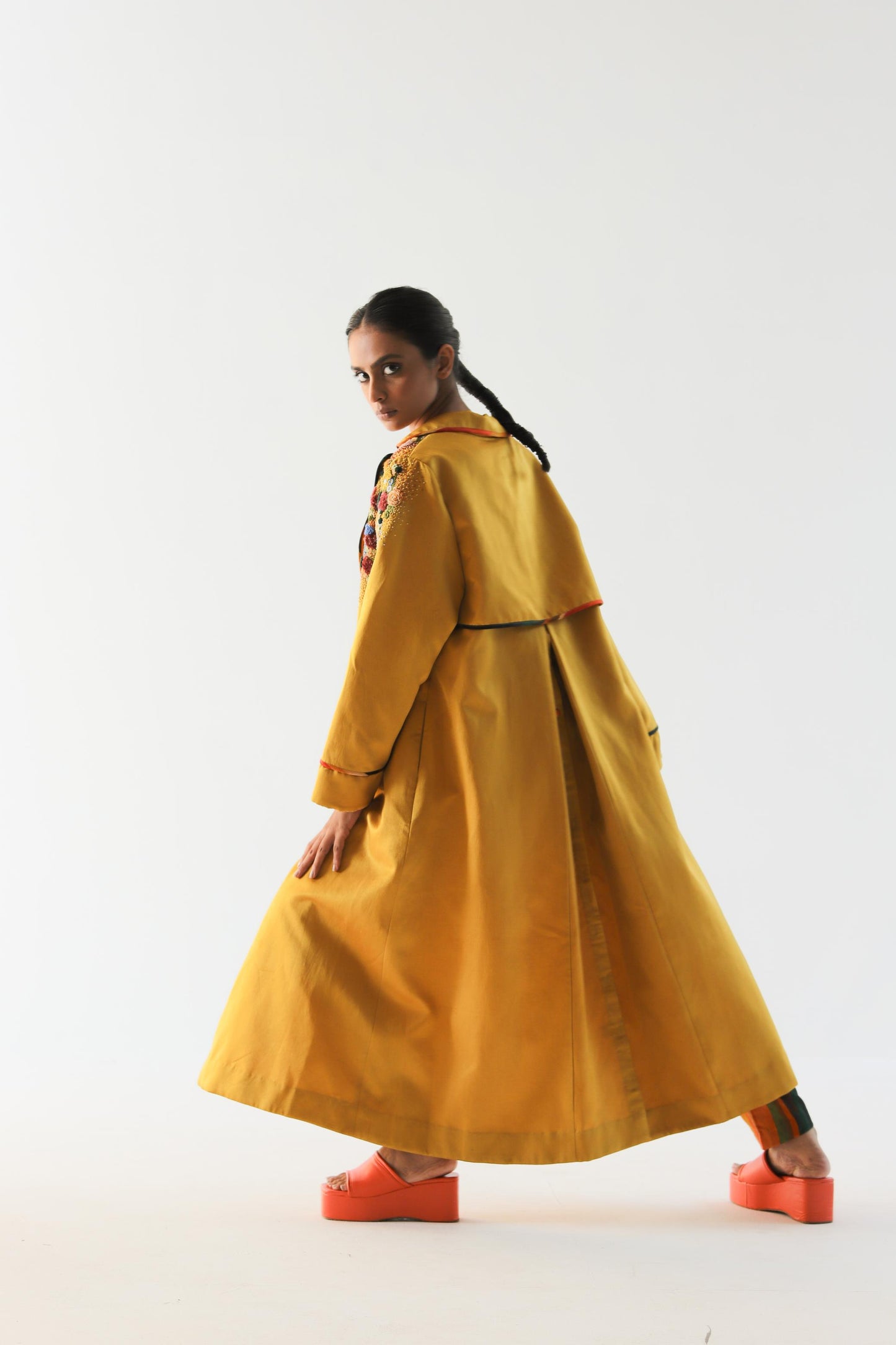 Mustard Impasto Trench
