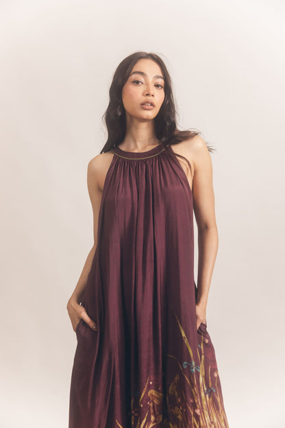 Malaiya Dress Wine