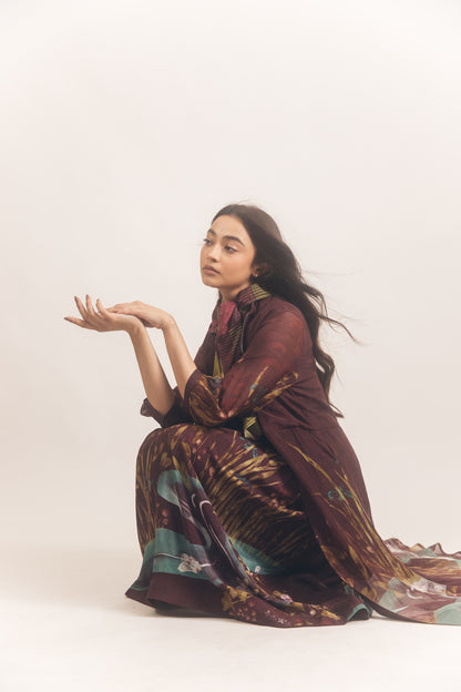 Aurora Jacket Set Wine