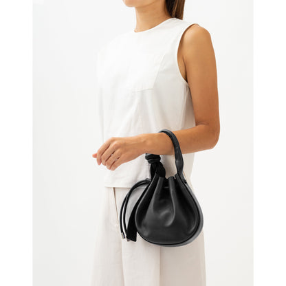 INA MINI CROSSBODY MILLED BLACK