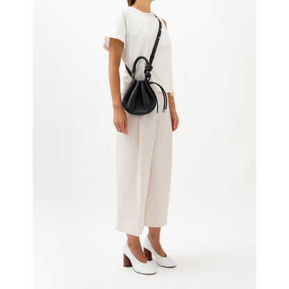 INA MINI CROSSBODY MILLED BLACK