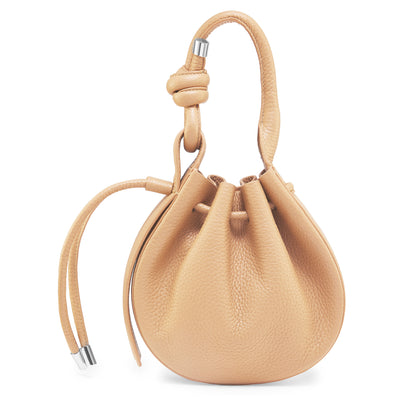 INA MINI CROSSBODY PEBBLE - PEACH