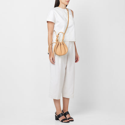 INA MINI CROSSBODY PEBBLE - PEACH