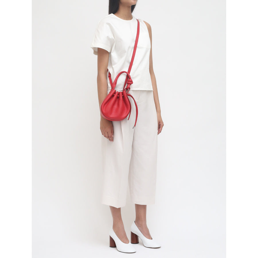 INA MINI CROSSBODY PEBBLE RED