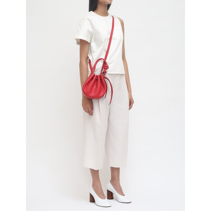 INA MINI CROSSBODY PEBBLE RED