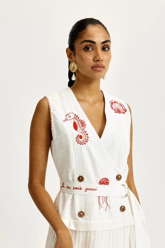 Zena Handwoven Blazer Dress