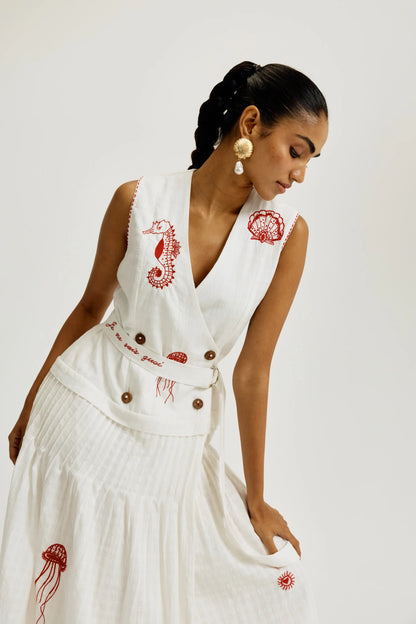 Zena Handwoven Blazer Dress
