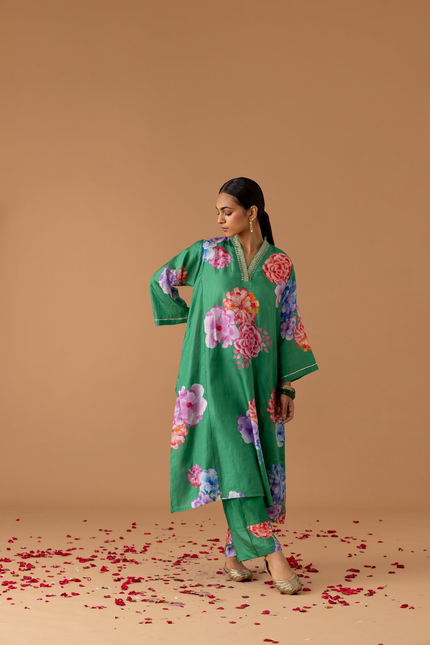 Jade Kaftan Set