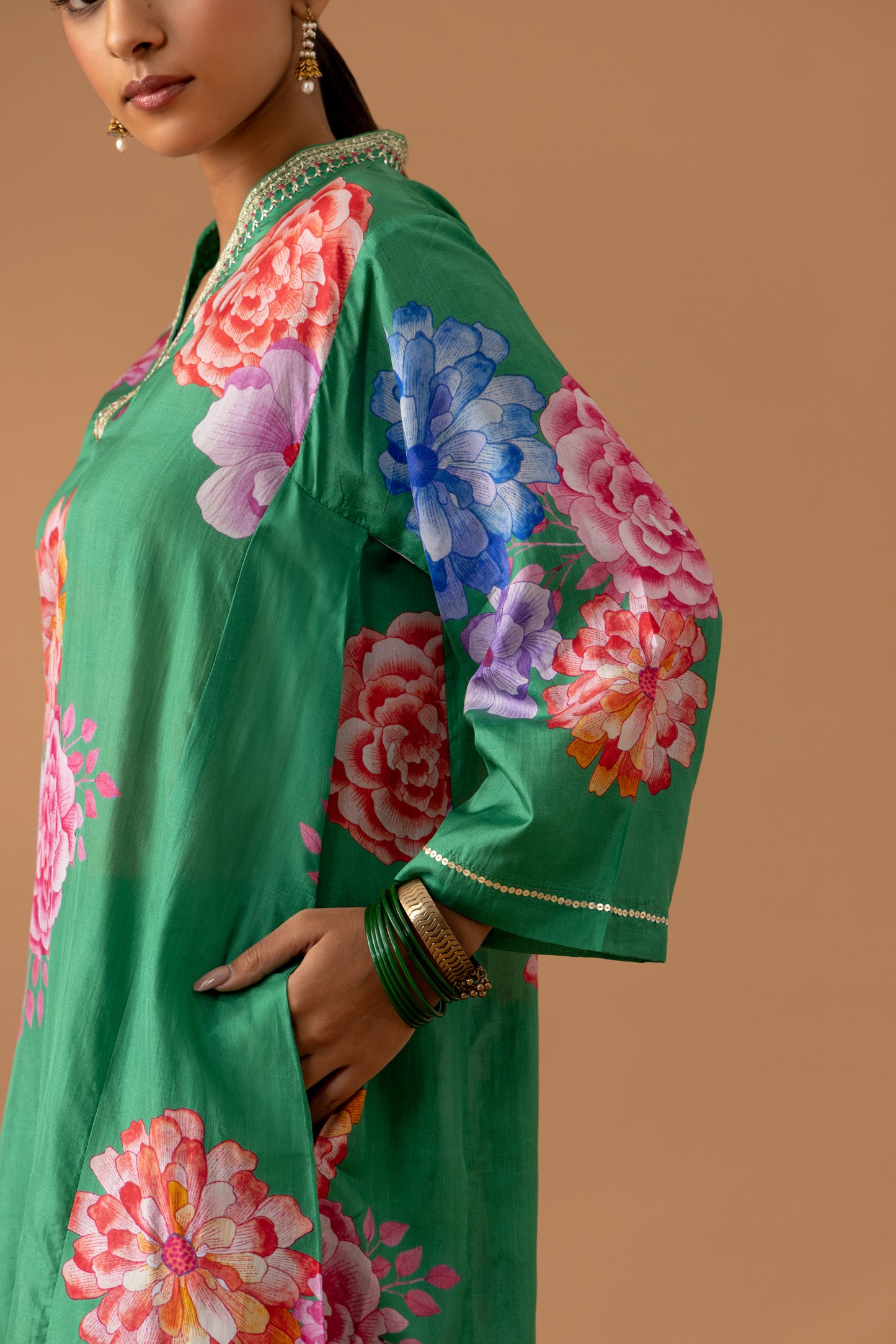 Jade Kaftan Set