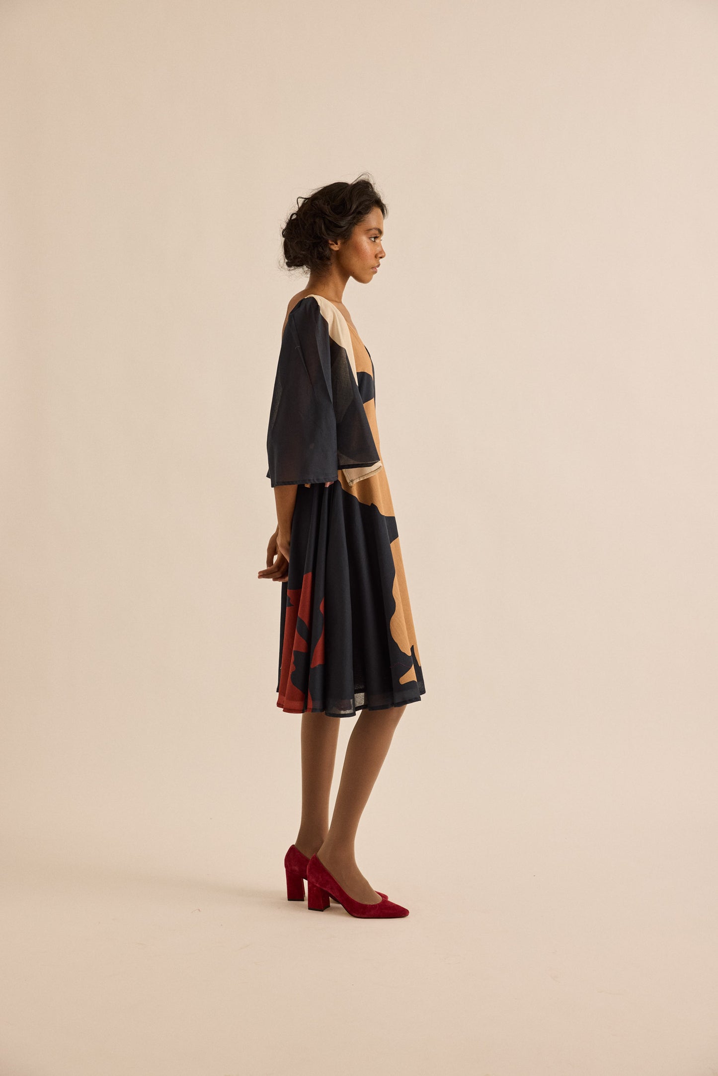 Black Pansy Dress