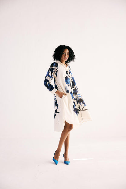 Blue Orchid Shirt Dress