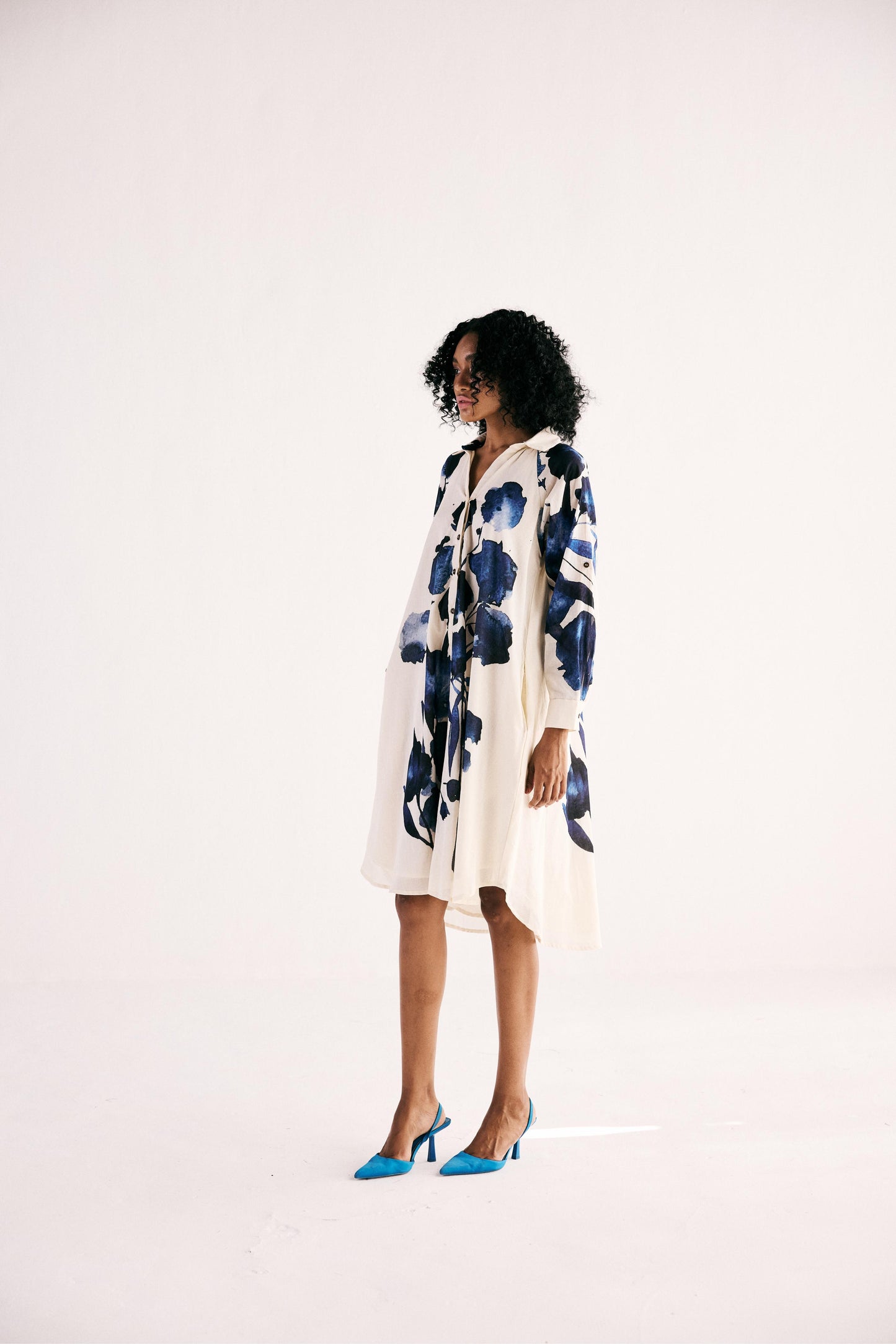 Blue Orchid Shirt Dress