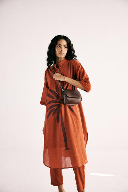 Rustic Palm Kurta Set