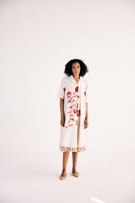 Wild Rose Shirt Dress