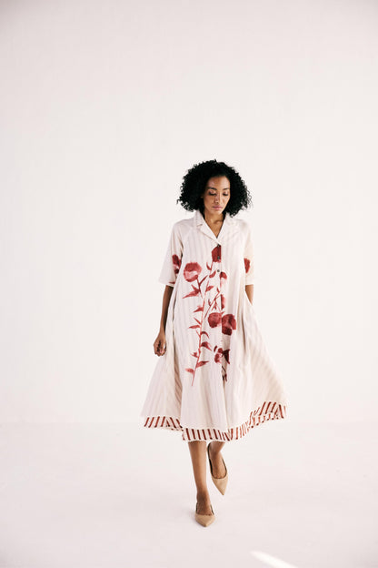 Wild Rose Shirt Dress