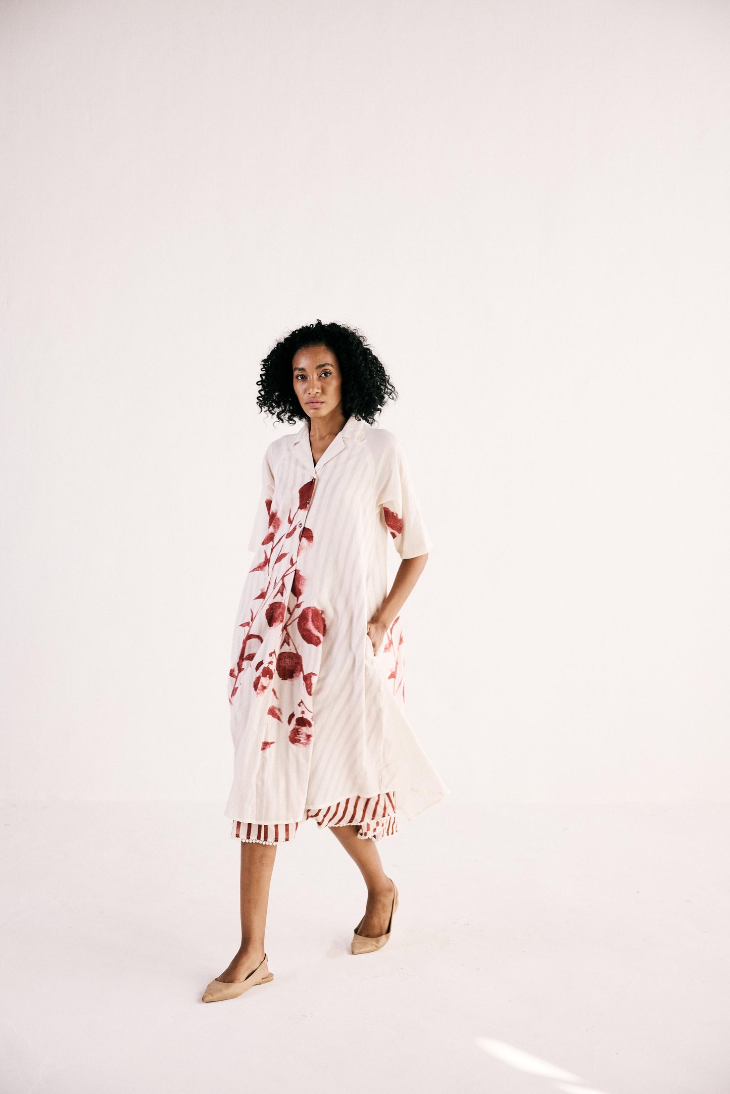 Wild Rose Shirt Dress